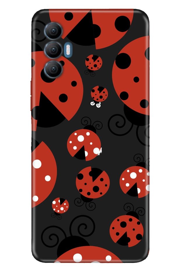 Spark 8 Pro Case Silicone Tioserisi Patterned Illustrated - Ladybugs