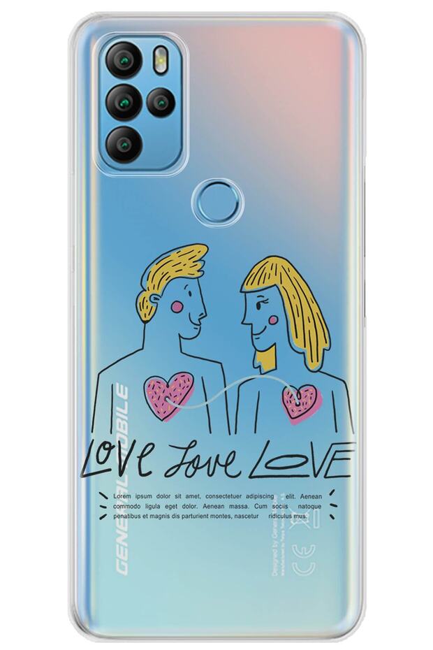 Gm 21 Pro Case 0.4mm Laser Cut Silicone Cover People Compatible