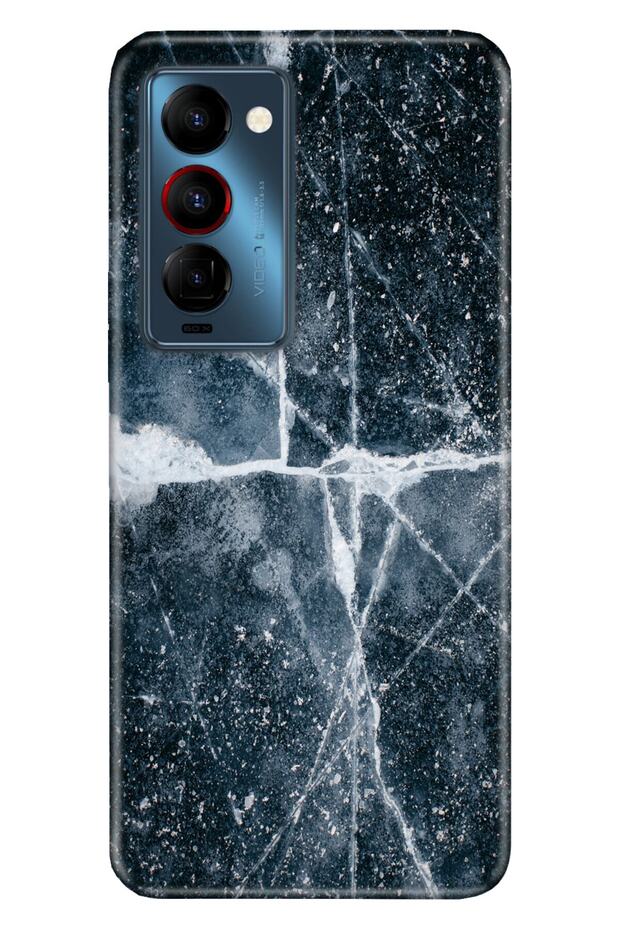 Camon 18 Compatible Premier Case Silicone Moderna Patterned Bells Marble