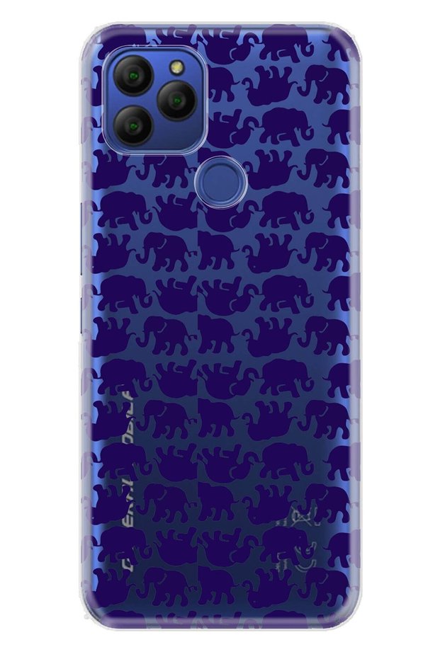 Gm 21 Case 0.4mm Laser Cut Silicone Cover Elephants Compatible