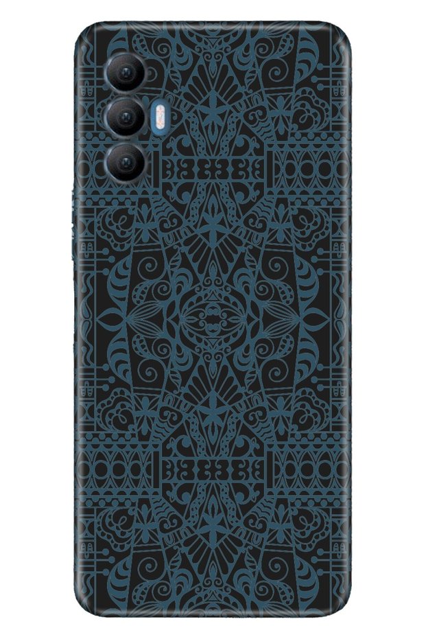 Spark 8 Pro Case Silicone Tioserisi Patterned Illustrated - Mandala V