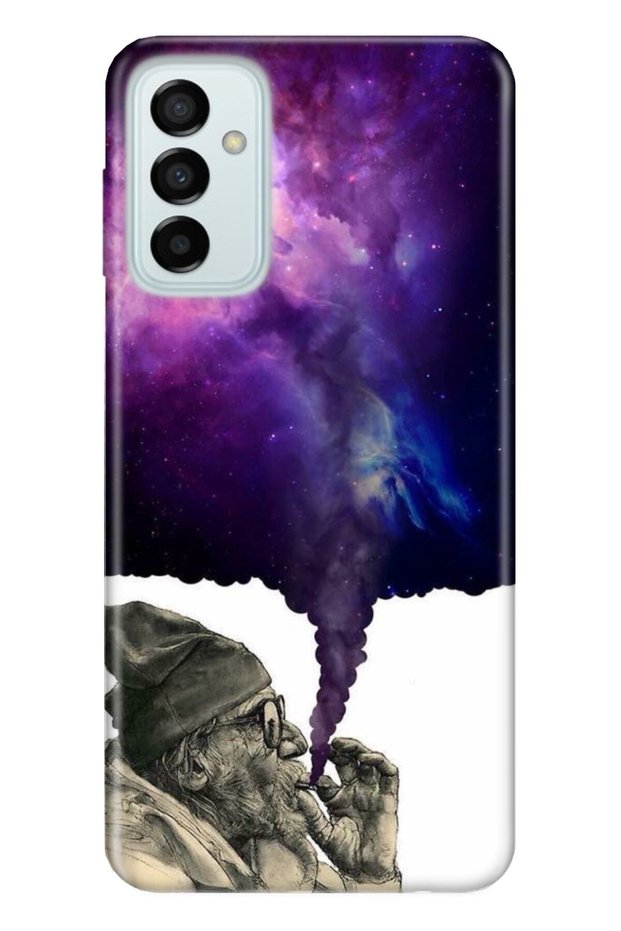 Samsung Galaxy M23 Compatible Case 0.4mm Laser Cut Silicone Cover Smoke