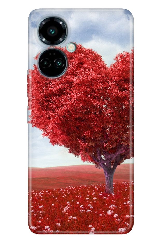 Case for Camon 19 Pro Modern Design Silicone Patterned Heart Shadow