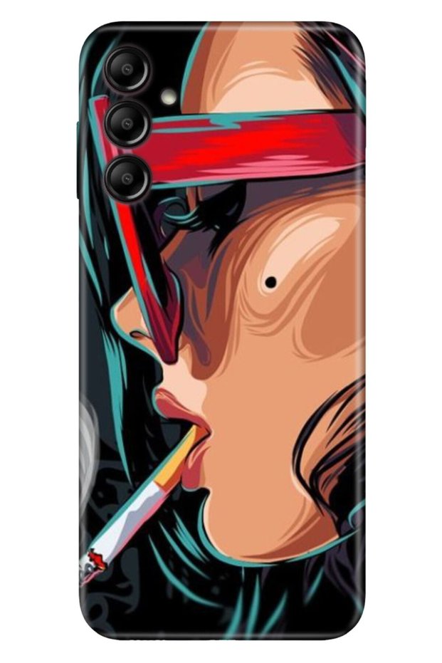 Samsung Galaxy A54 Case Silicone Patterned Illustrated Uv Cover Cool Girl