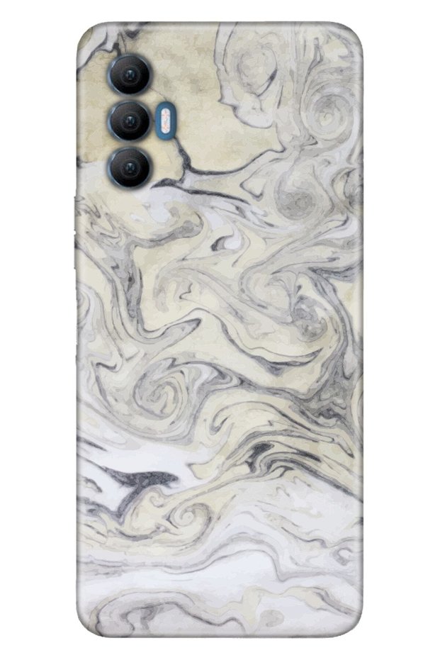 Spark 8 Pro Case Silicone Tioserisi Patterned Illustrated - Villa Marble