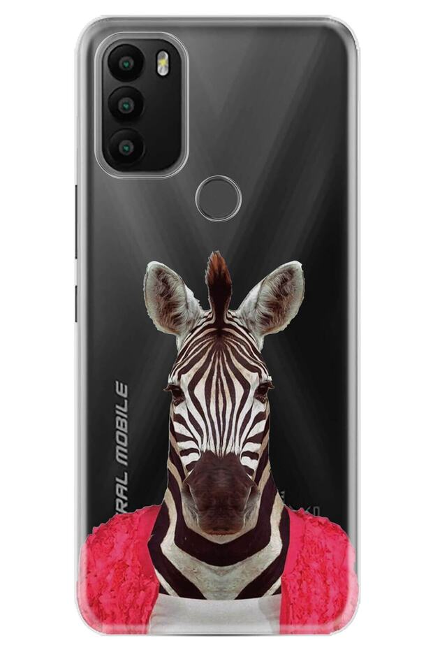 Gm 21 Plus Case 0.4mm Laser Cut Silicone Cover Cute Zebra