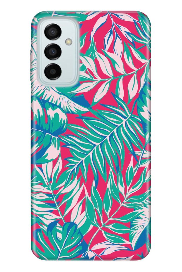 Samsung Galaxy M23 Case 0.4mm Laser Cut Silicone Cover Matte Leaf Compatible