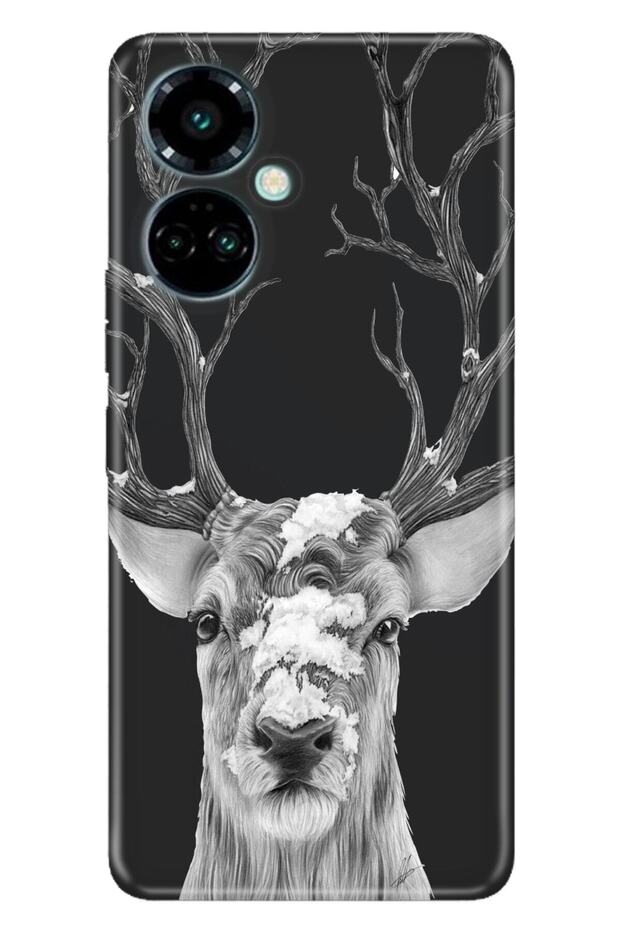 Case for Camon 19 Pro Modern Design Silicone Patterned Reindeer