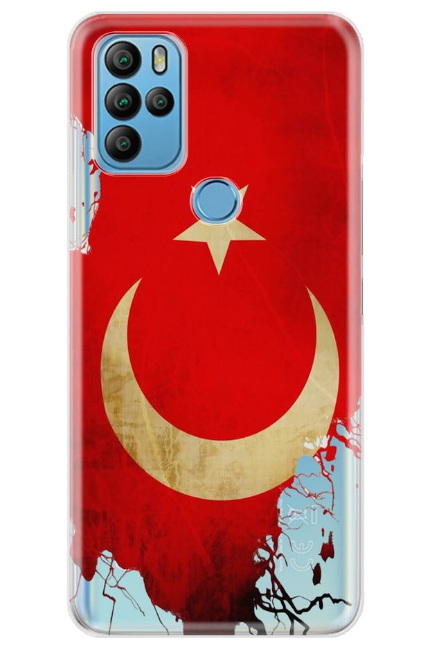 Gm 21 Pro Case 0.4mm Laser Cut Silicone Cover Turkish Flag