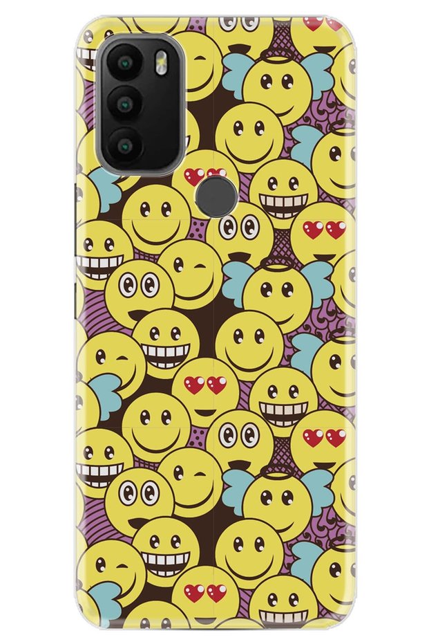 Gm 21 Plus Case 0.4mm Laser Cut Silicone Cover Smile