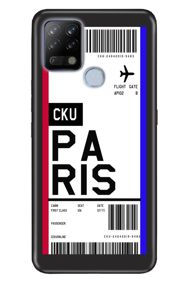 Pova Case Silicone Moderna Patterned Paris Air Ticket Compatible