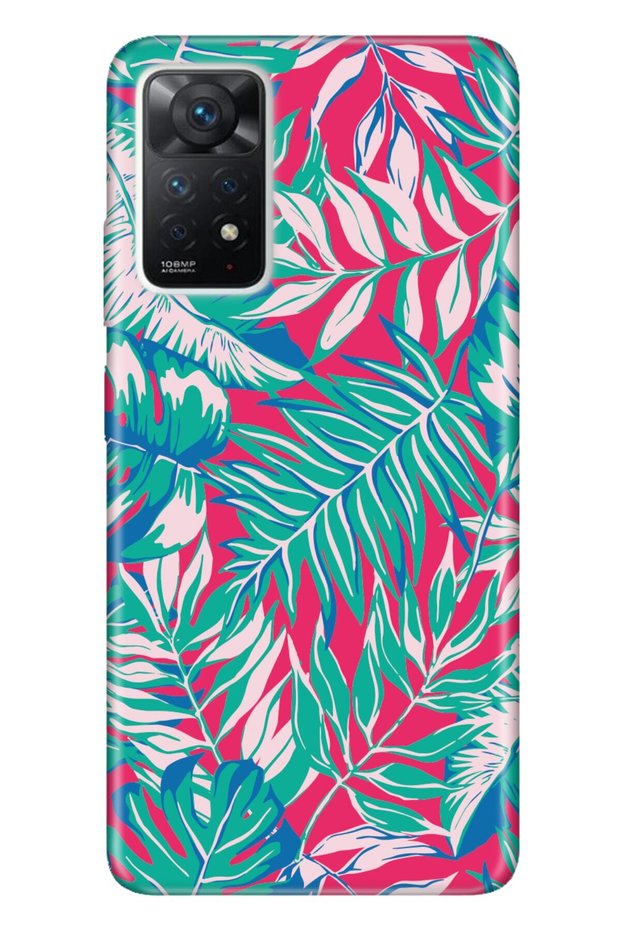 Xiaomi Redmi Note 11 Pro 5g Compatible Case 0.4mm Laser Cut Silicone Matte Leaf