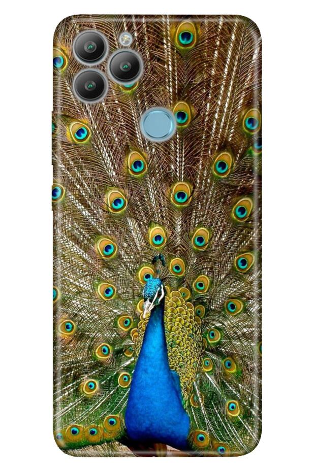 Gm 22 / Gm 22S Case 0.4mm Laser Cut Silicone Cover Peacock