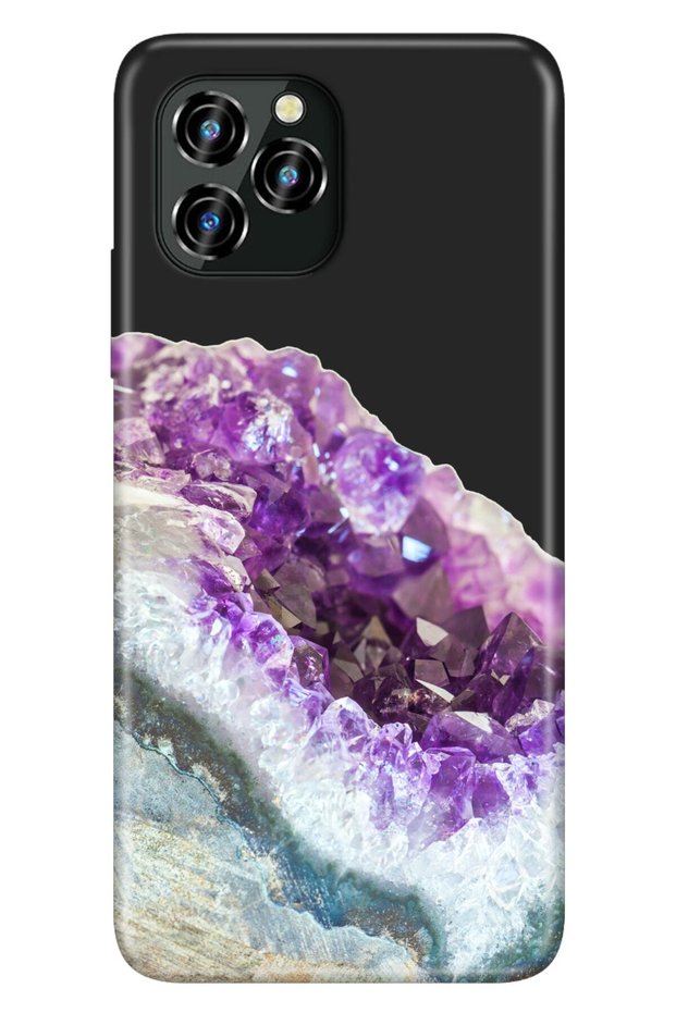 حافظة C21 Pro من السيليكون بنمط صورة للأشعة فوق البنفسجية كريستال جمشت