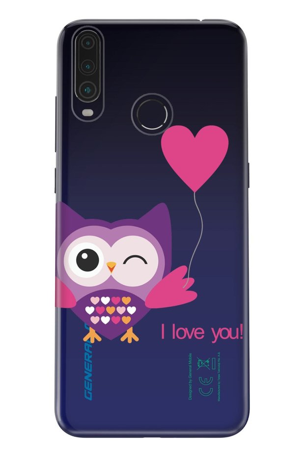 Gm 20 Pro Case 0.4mm Laser Cut Silicone Cover Pink Owl
