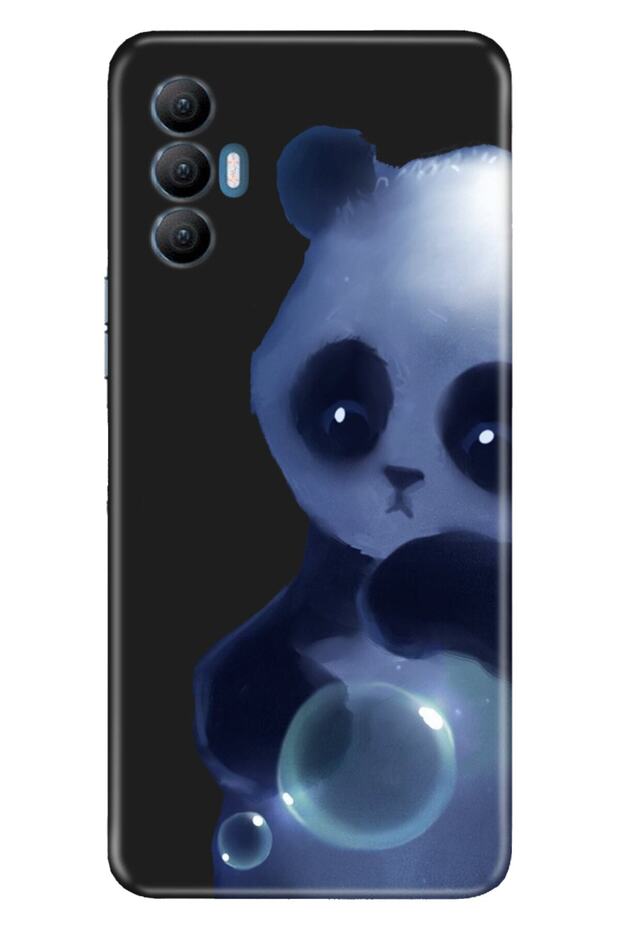 Spark 8 Pro Case Silicone Tioserisi Patterned Illustrated - Cartoon Panda