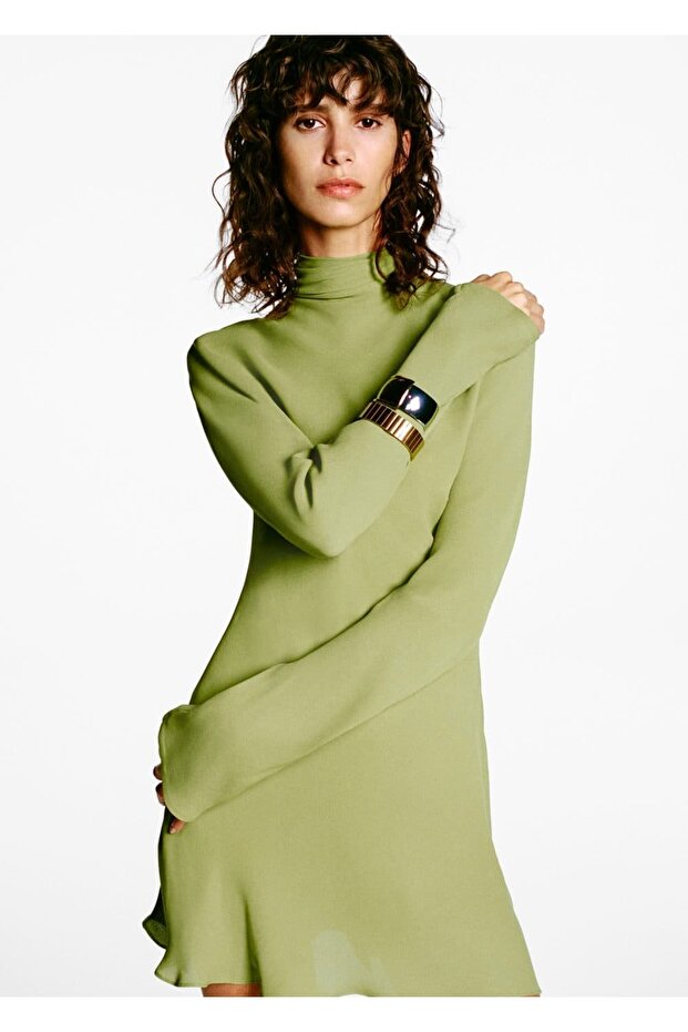 Chiffonkleid mit Bindedetail - 5