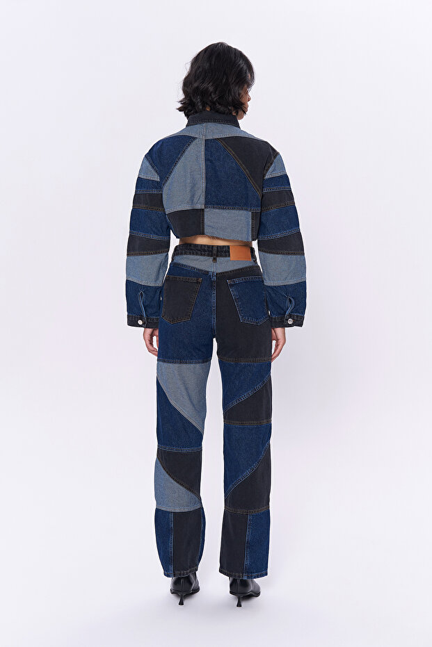 Kadın patch detaylı jean - 4