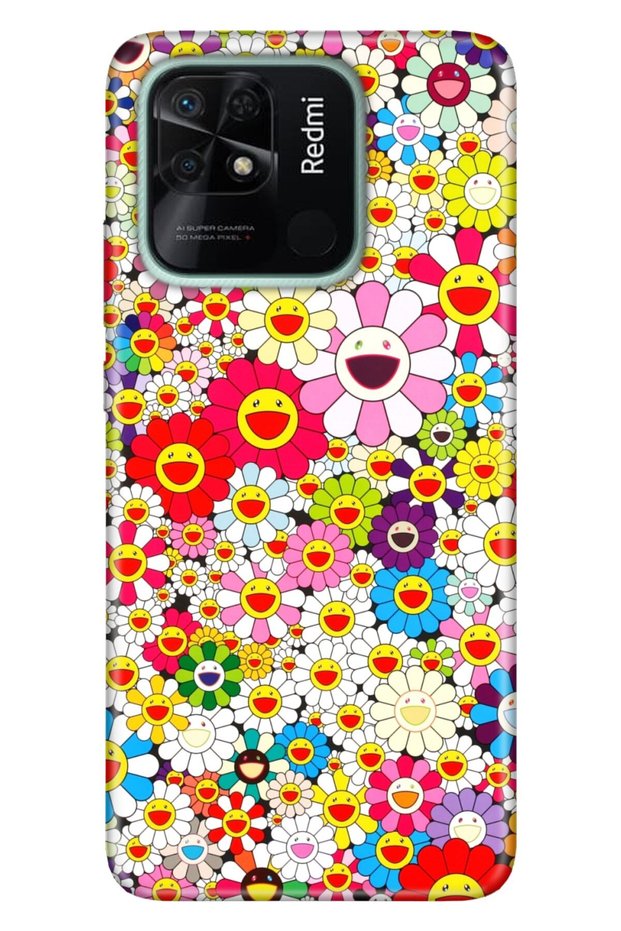 Xiaomi Redmi 10C Case Silicone Tioserisi Patterned Picture - Daisy