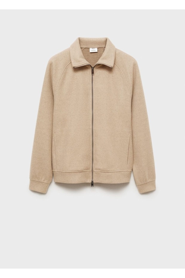 Regular kesim fermuarlı ceket - 3