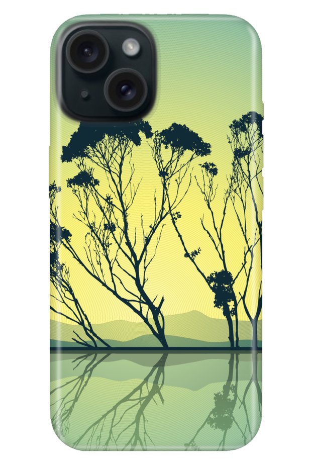 حافظة متوافقة مع هاتف iPhone 13 من السيليكون المطبوع بتصميم Sunset Amazon