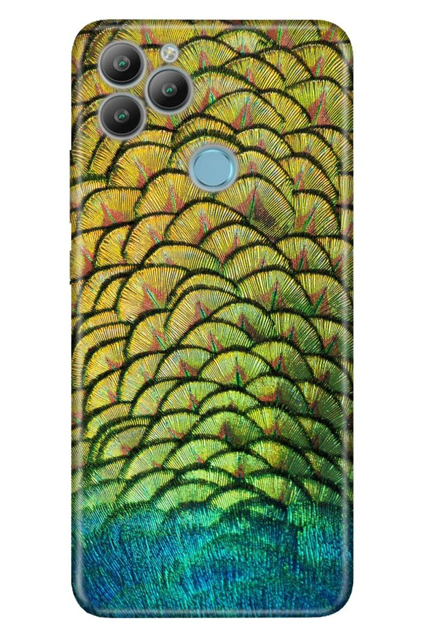 Gm 22 / Gm 22s Case 0.4mm Laser Cut Silicone Cover Peacock