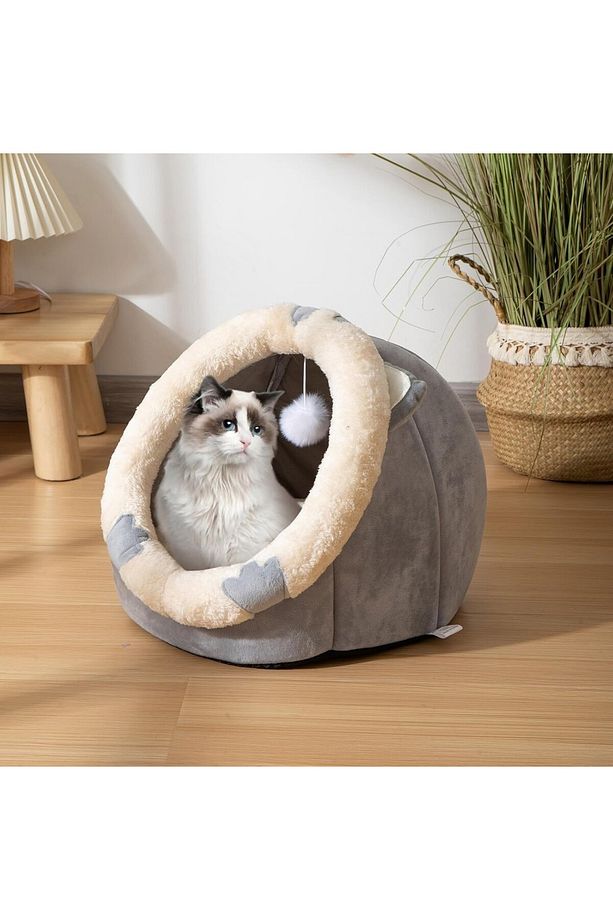 Kedi Yatağı, Yavru Köpek ve Kedi İçin Sevimli Yuva Yatağı - 5