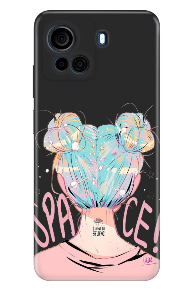 Casper Via F30 Case Camera Protected Silicone Patterned Pictorial Uv Cover Girl from Outer Space