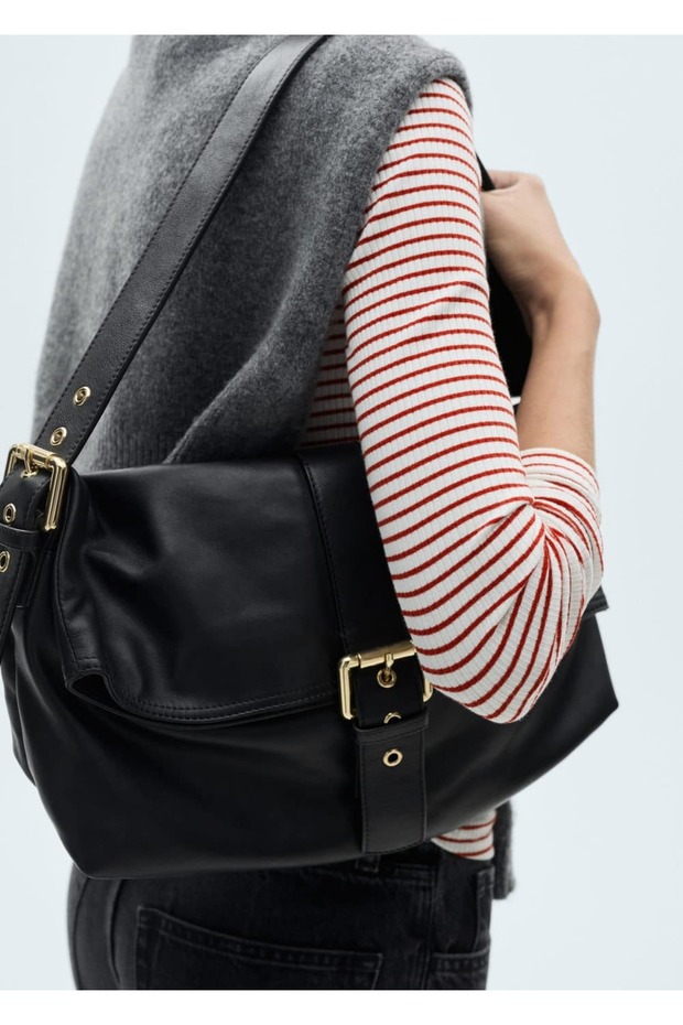 Çizgili fitilli tişört - 6