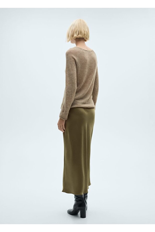 Uzun saten etek - 4