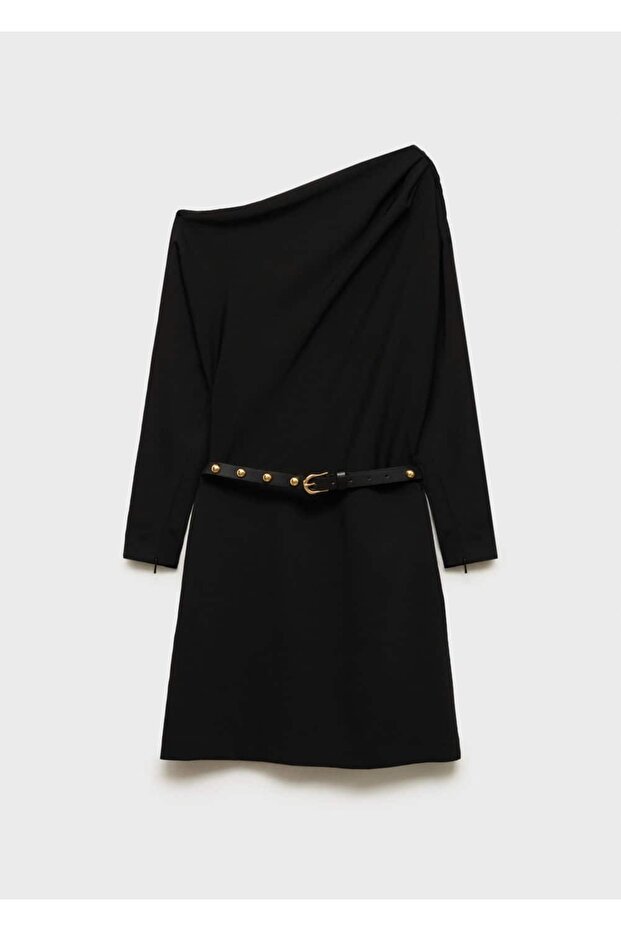 Asimetrik kısa elbise - 3