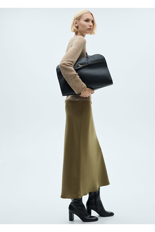 Uzun saten etek - 6