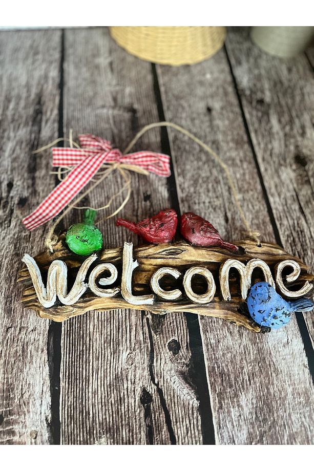 Welcome Yazılı Kapı Süsü ,duvar dekoru - 1
