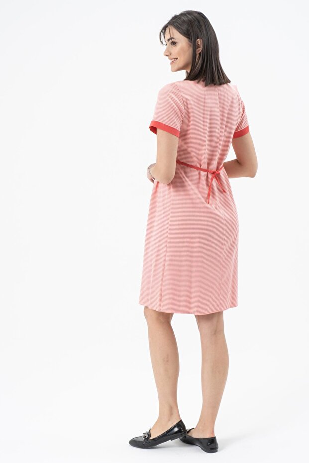 Rochie de maternitate roșie - 5