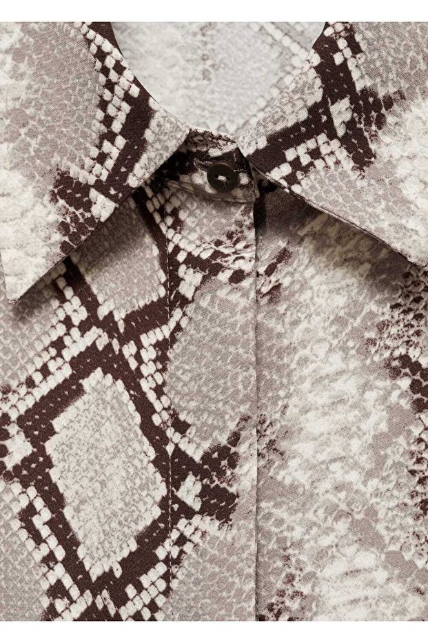 Hemd mit Schlangenmuster - 8
