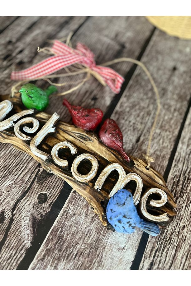 Welcome Yazılı Kapı Süsü ,duvar dekoru - 3