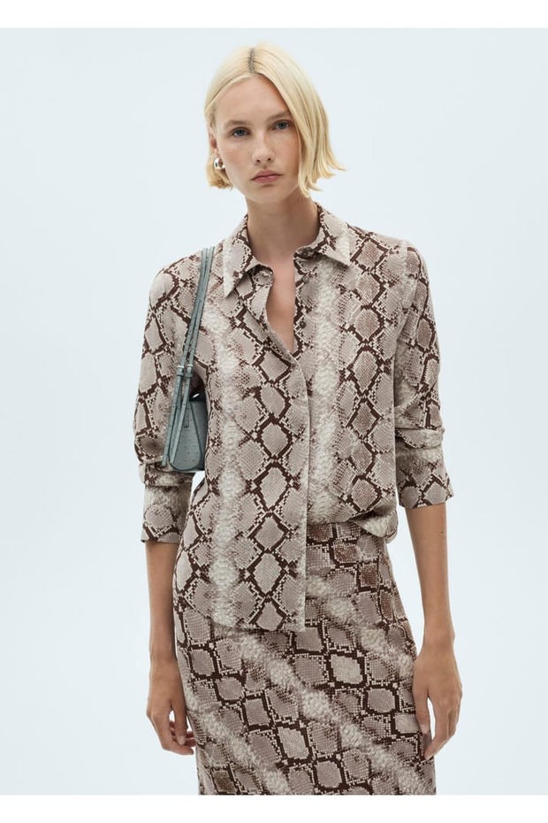 Hemd mit Schlangenmuster - 1