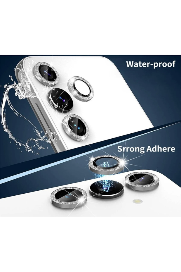 Solid case Galaxy A34 Uyumlu Taşlı Lens Kamera Koruyucu - 2