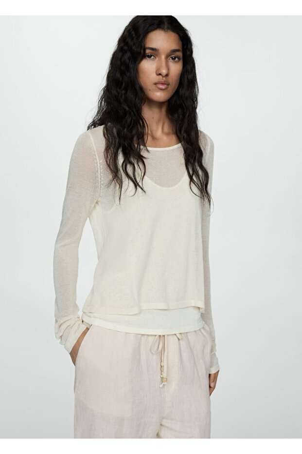 Keten Jogger Pantolon - 7