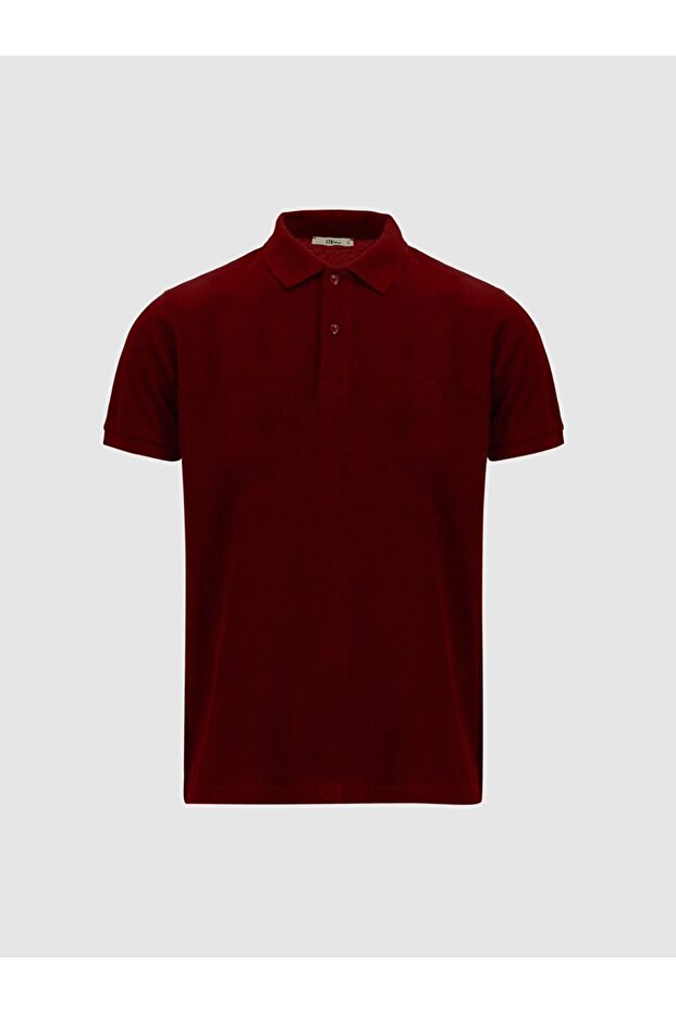 Polo Yaka Basıc Kısa Kol Regular Kırmızı T-shırt - 1