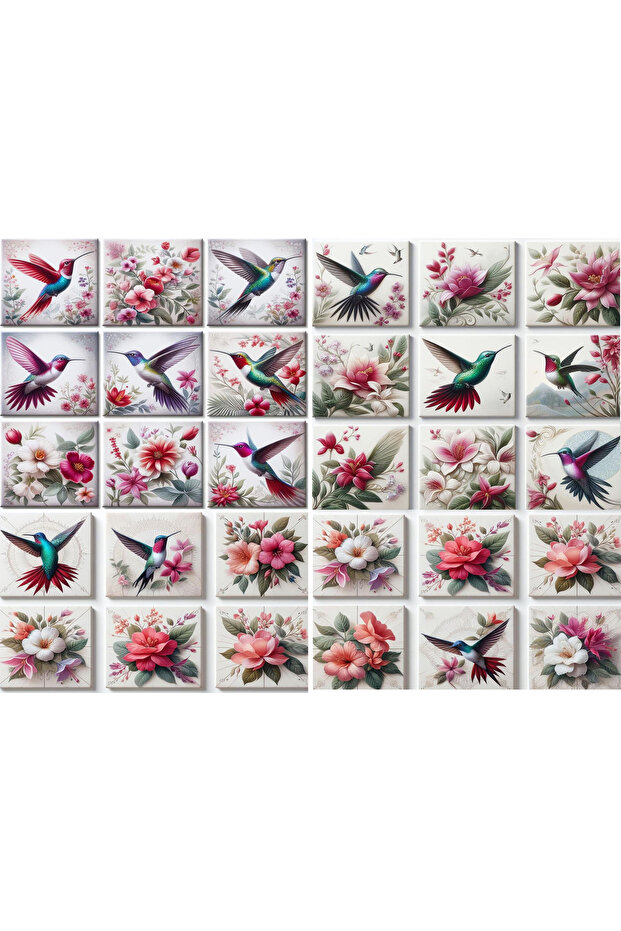 Birds Themed Sticker Set (21X30 cm 1 Piece)