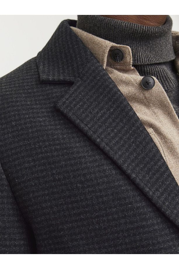 Yün Palto JJEHARRISON WOOL BLEND COAT SN 12263845 - 5