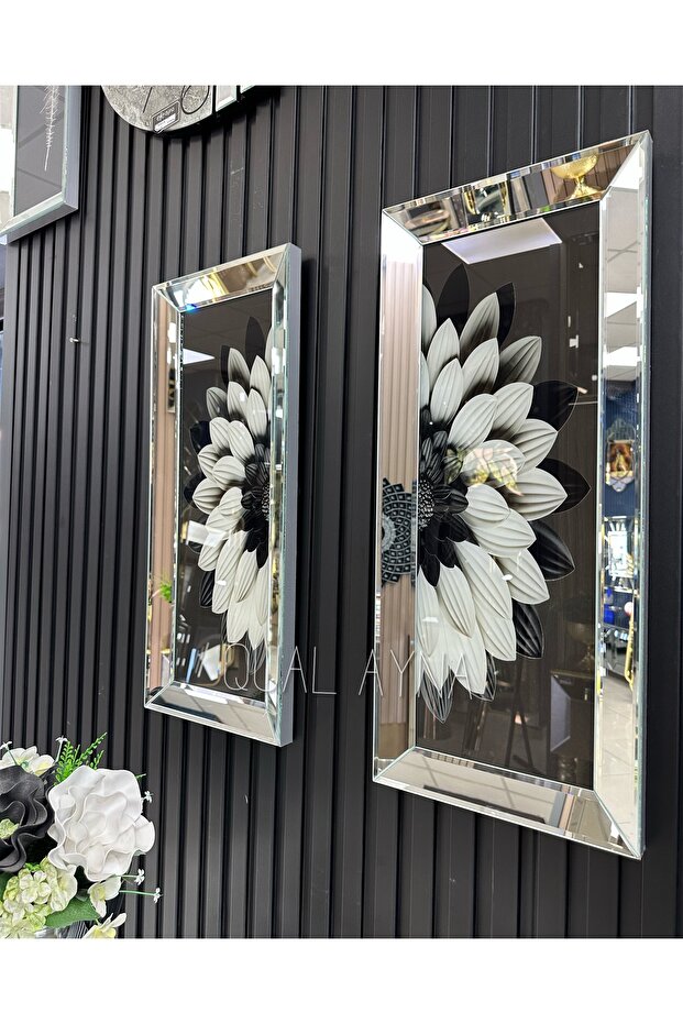 Gümüş Aynalı İkili Tablo Set - 6