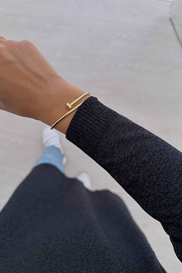 Basic Merserize Tesettür Tunik - Siyah - 2