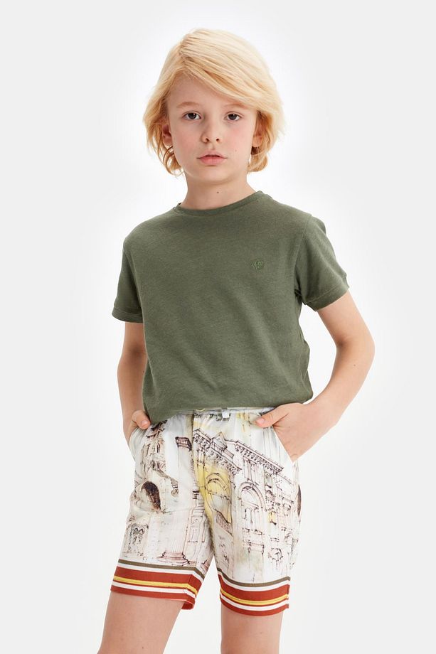 Bg Store Erkek Çocuk Desenli Şort 23ss0nb3110 - 2