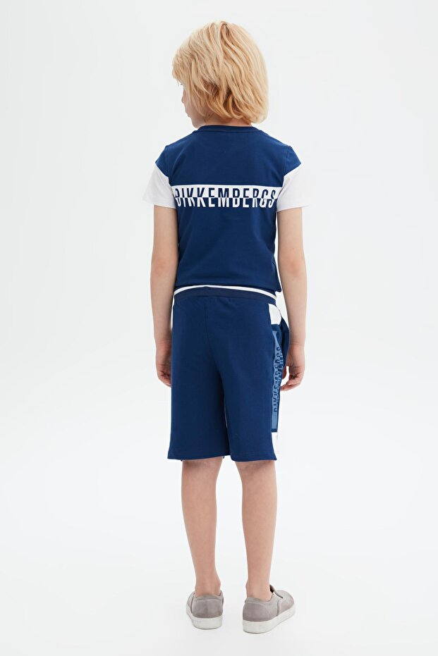 Bg Store Erkek Çocuk Mavi Şort 23ss0bk1471 - 4
