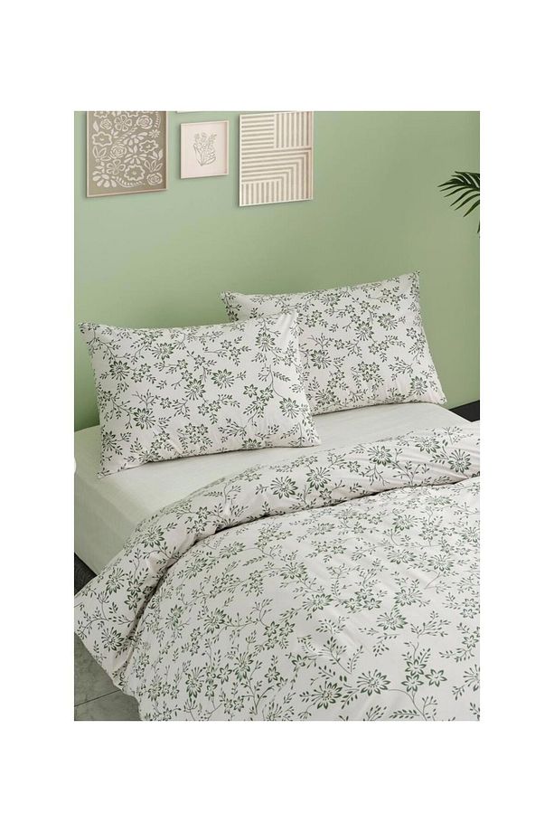 Easy Cotton Comforter Set Belinda Tek Kişilik - Beyaz - 1