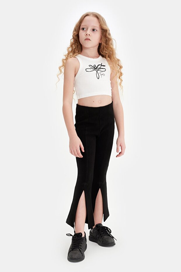 Bg Store Girl's Ecru Undershirt 23Ss0Tj4518
