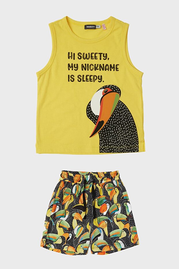 طقم بيجامة للأولاد منقوشة من BG Store - 5