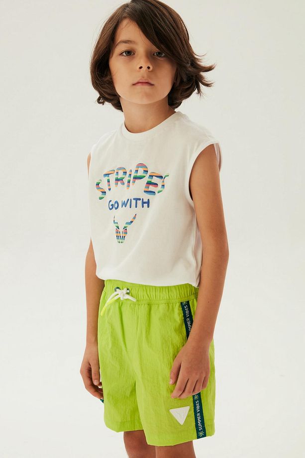 BG Store Erkek Çocuk Yeşil Şort - 2